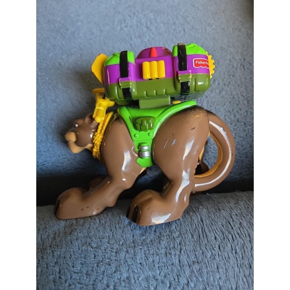 Vintage 2000 Claude Mountain Lion w/Backpack  Fisher‎ Price Rescue Heroes